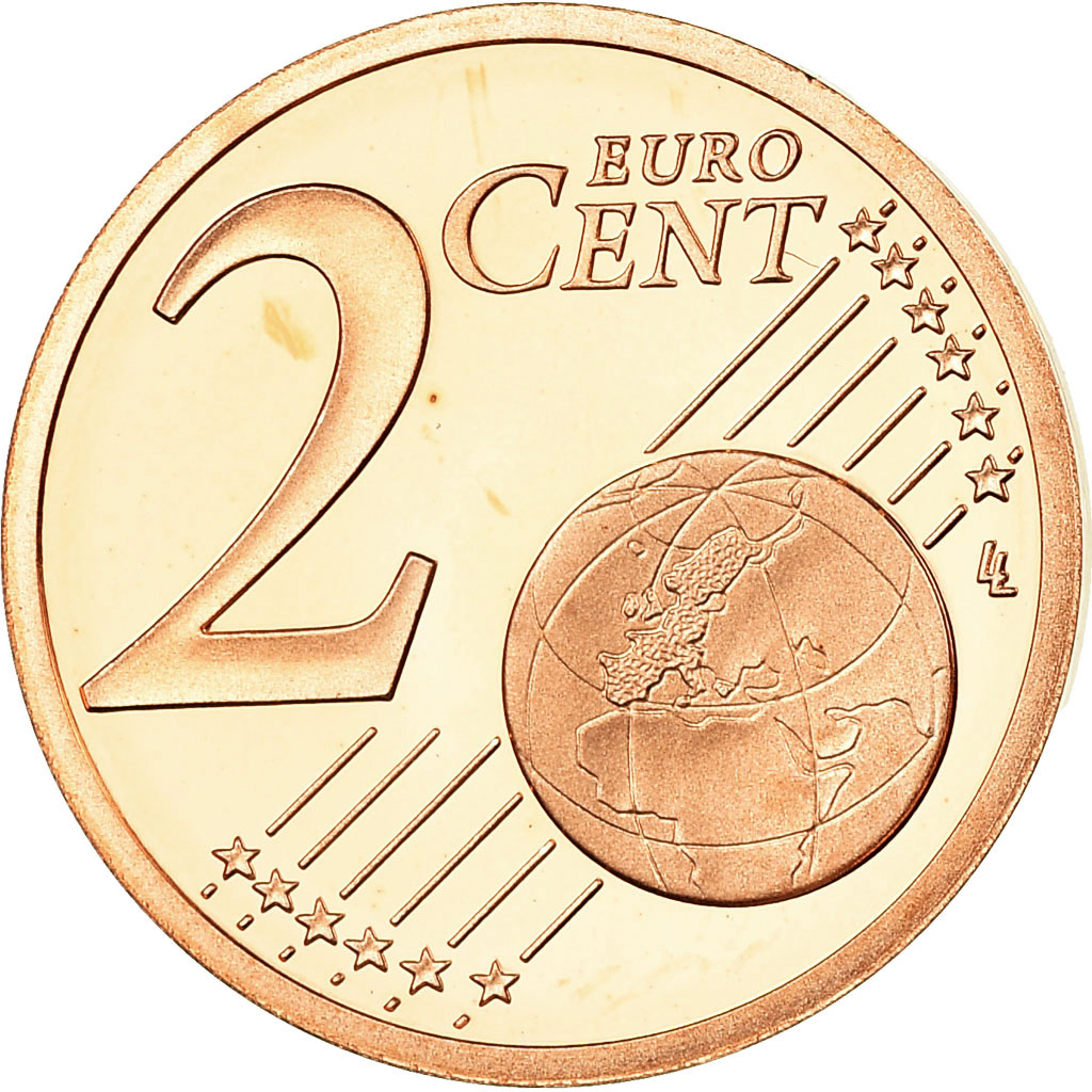 Frankreich, 2 Euro Cent, 2008, Proof, STGL, Copper Plated Steel, KM:1283