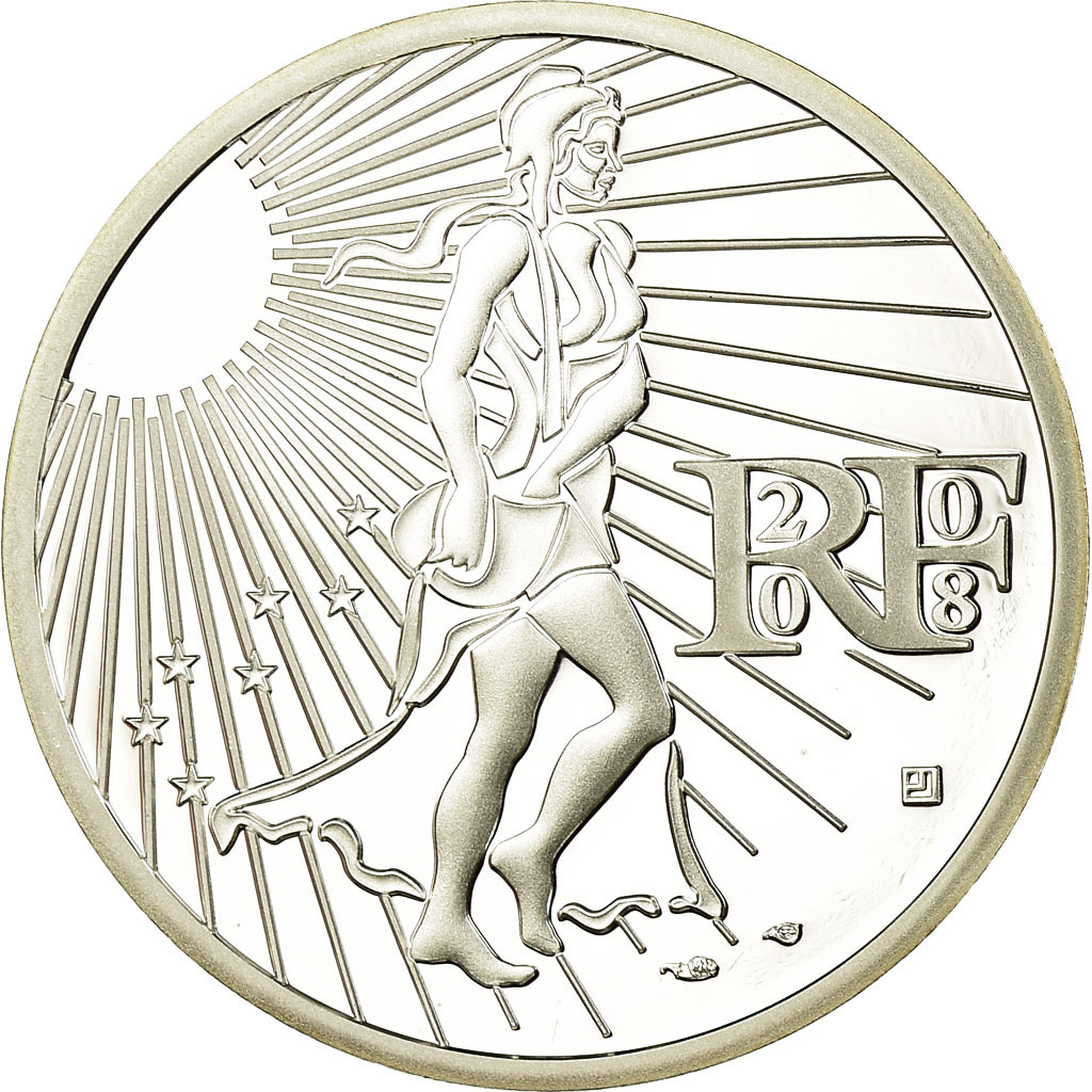 France, 15 Euro, 2008, Proof, , Silver, KM:1535