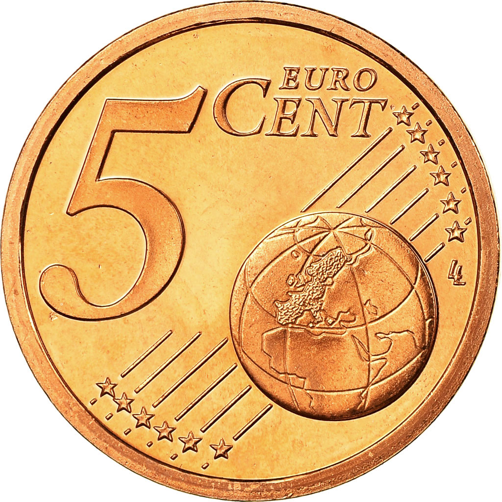 Frankreich, 5 Euro Cent, 2003, STGL, Copper Plated Steel, KM:1284