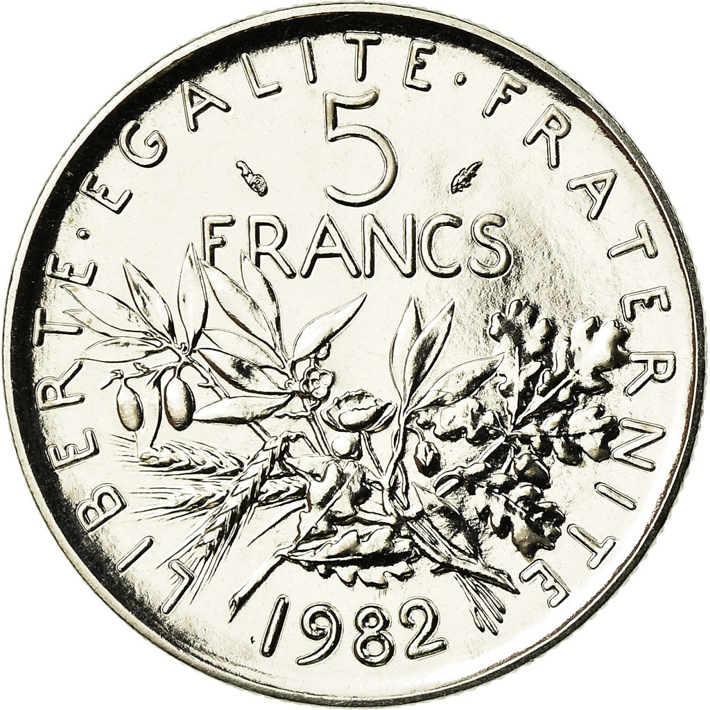 Coin, France, Semeuse, 5 Francs, 1982, Paris, , Nickel Clad