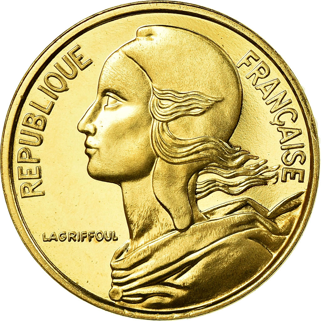 Coin, France, Marianne, 5 Centimes, 1995, Paris, Proof, MS(65-70)