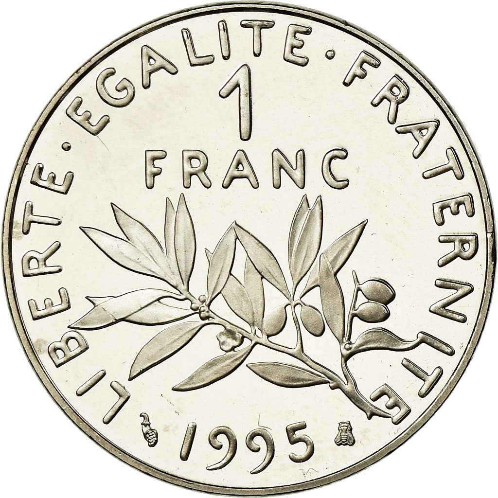 Coin, France, Semeuse, Franc, 1995, Paris, Proof, , Nickel, KM:925.2