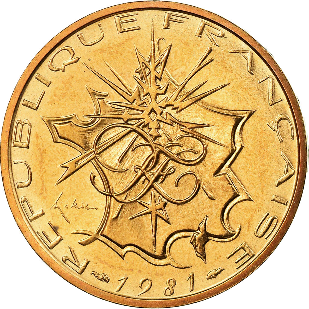 Coin, France, Mathieu, 10 Francs, 1981, Paris, , Nickel-brass, KM:940