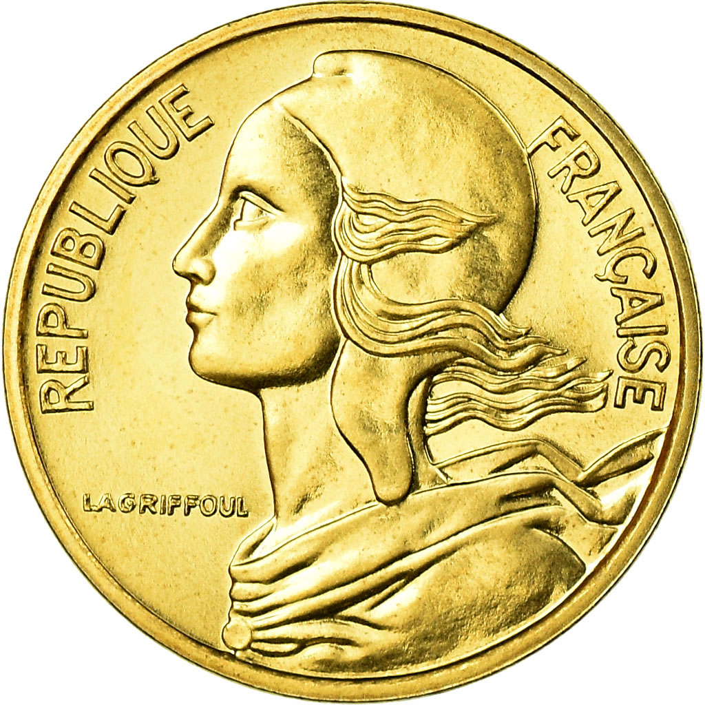 Moneda, Francia, Marianne, 5 Centimes, 1985, Paris, FDC, Aluminio - bronce