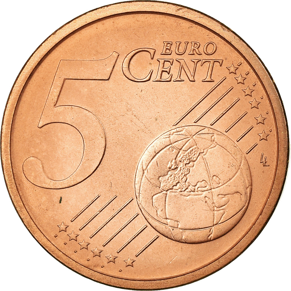 Vatikanstadt, 5 Euro Cent, 2010, UNZ, Copper Plated Steel, KM:377