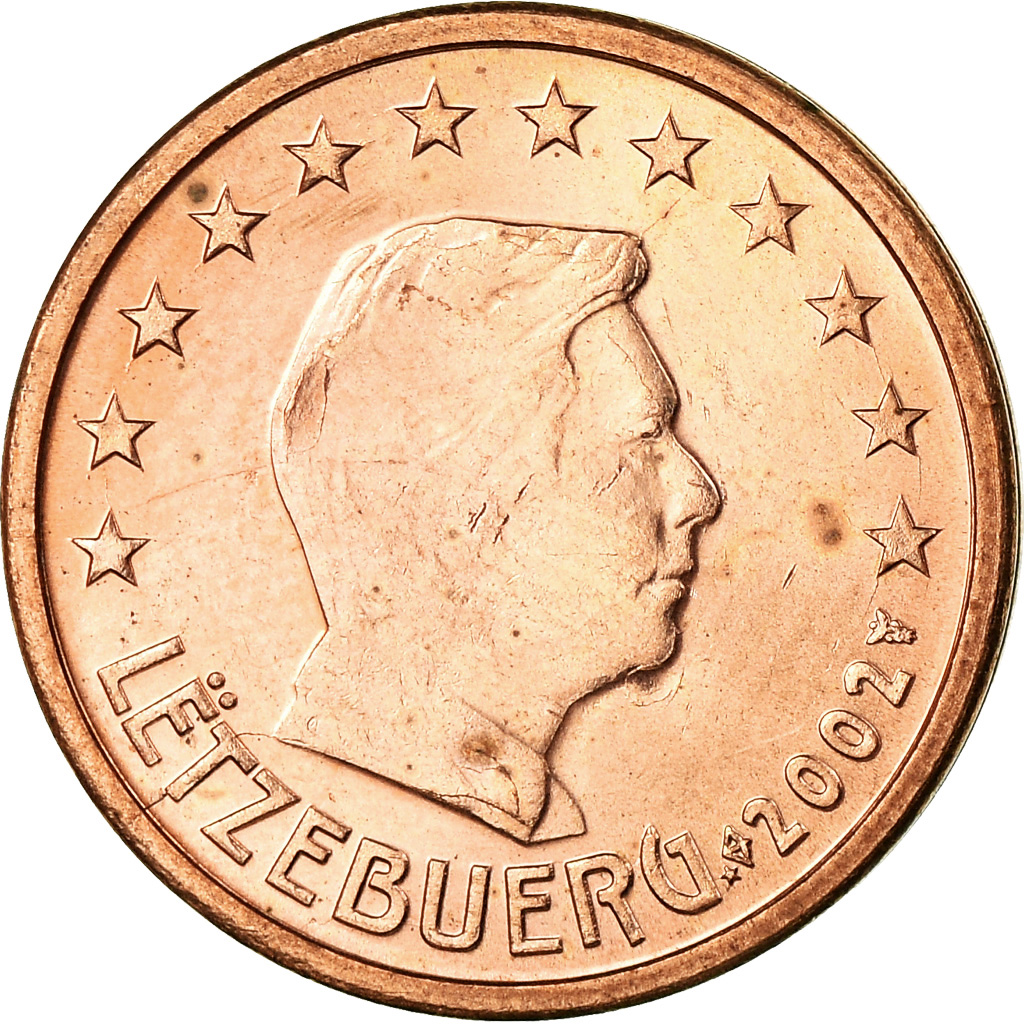 Luxemburgo, 2 Euro Cent, 2002, EBC, Cobre chapado en acero, KM:76