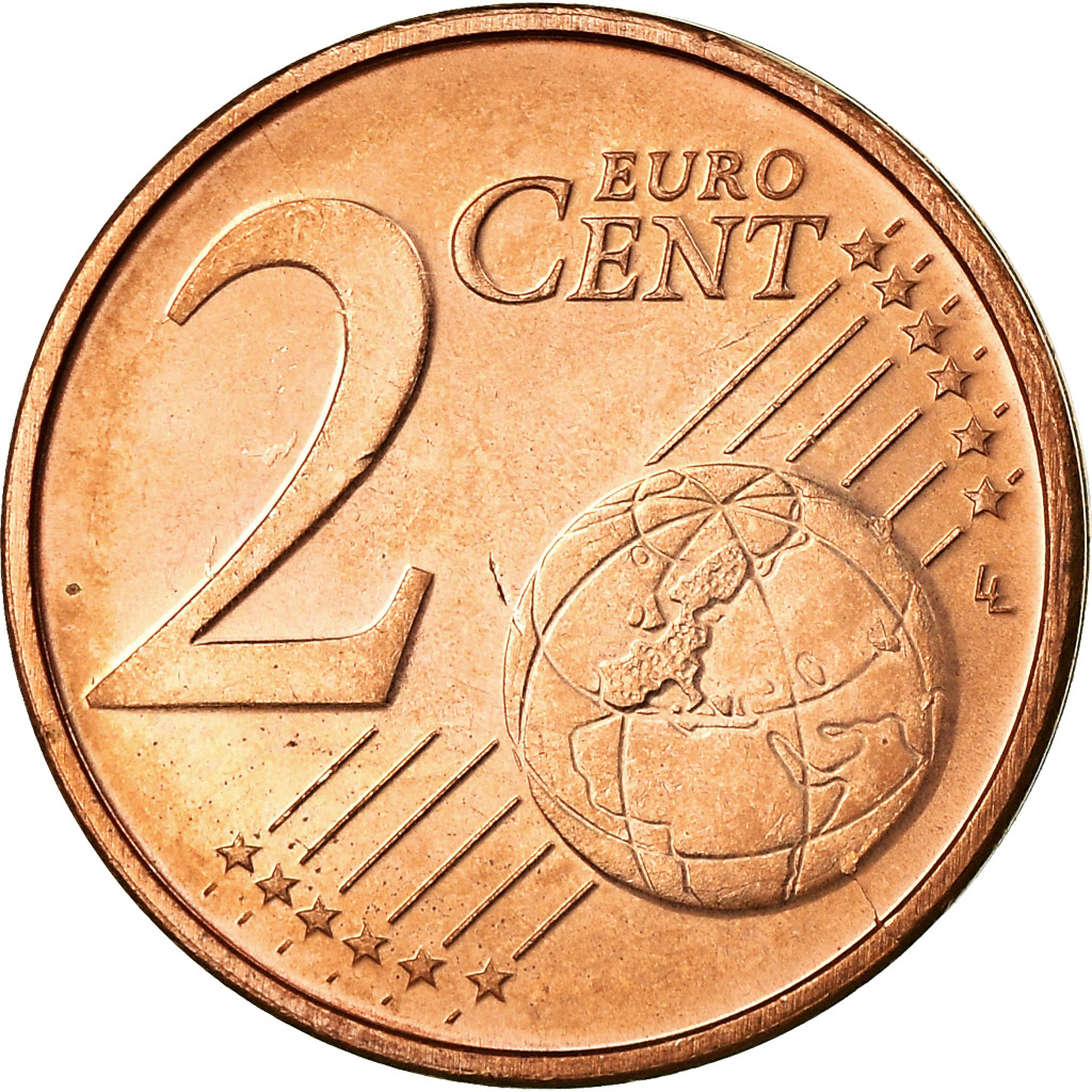 Luxemburgo, 2 Euro Cent, 2002, EBC, Cobre chapado en acero, KM:76