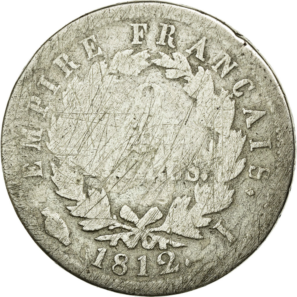 Coin, France, Napoléon I, 2 Francs, 1812, Limoges, , Silver, KM:693.7