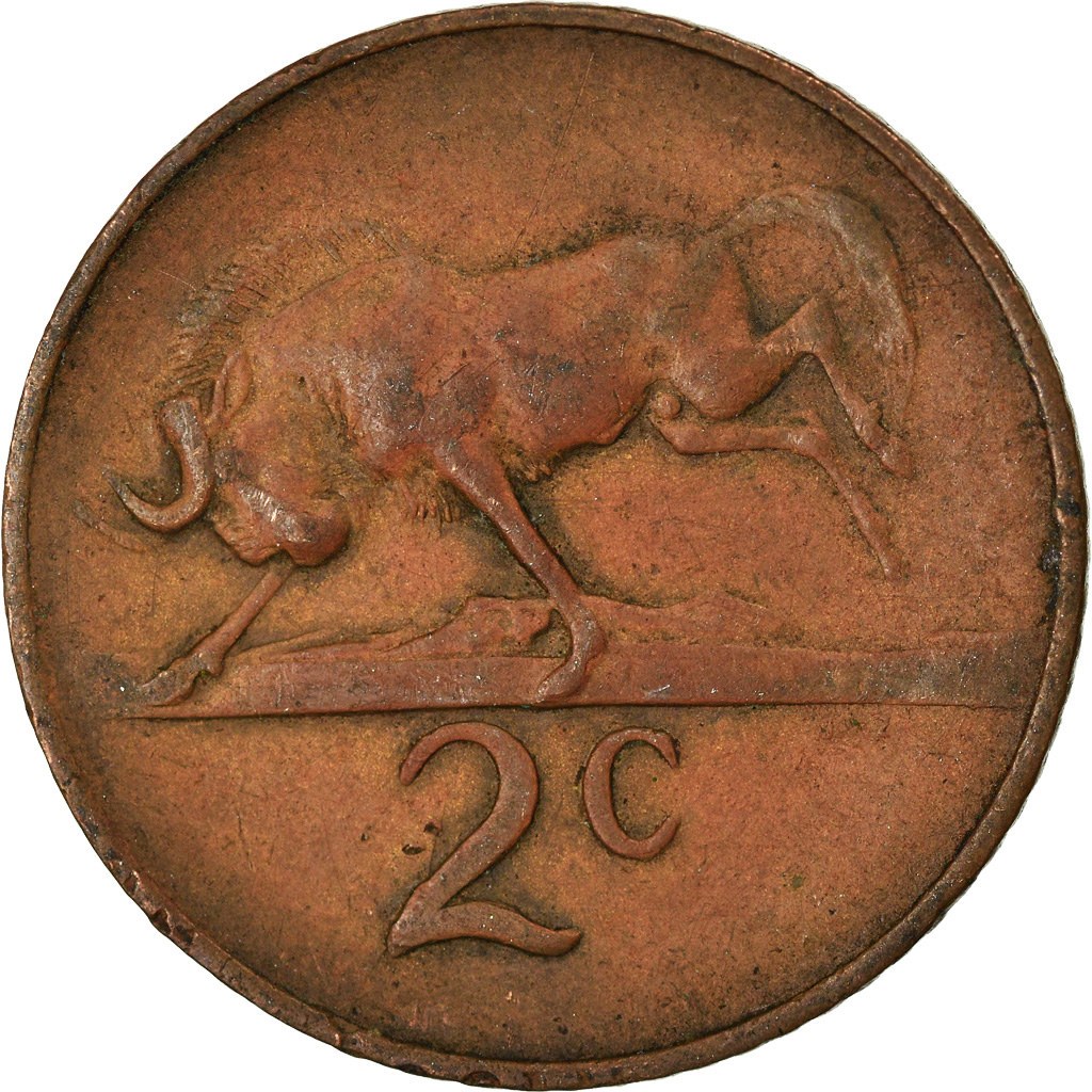 Coin, South Africa, 2 Cents, 1965, , Bronze, KM:66.1