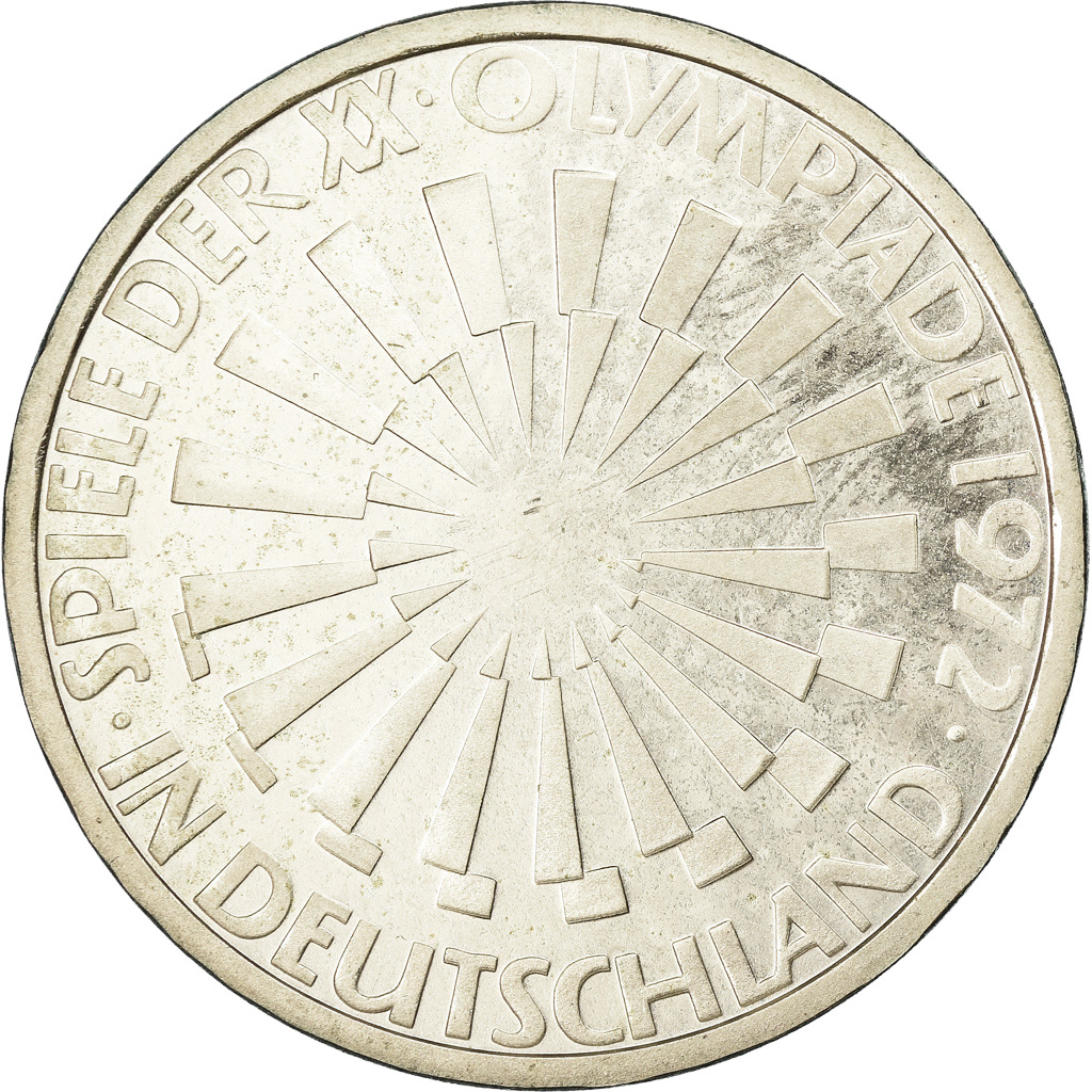 Coin, GERMANY - FEDERAL REPUBLIC, 10 Mark, 1972, Hambourg, Proof, 