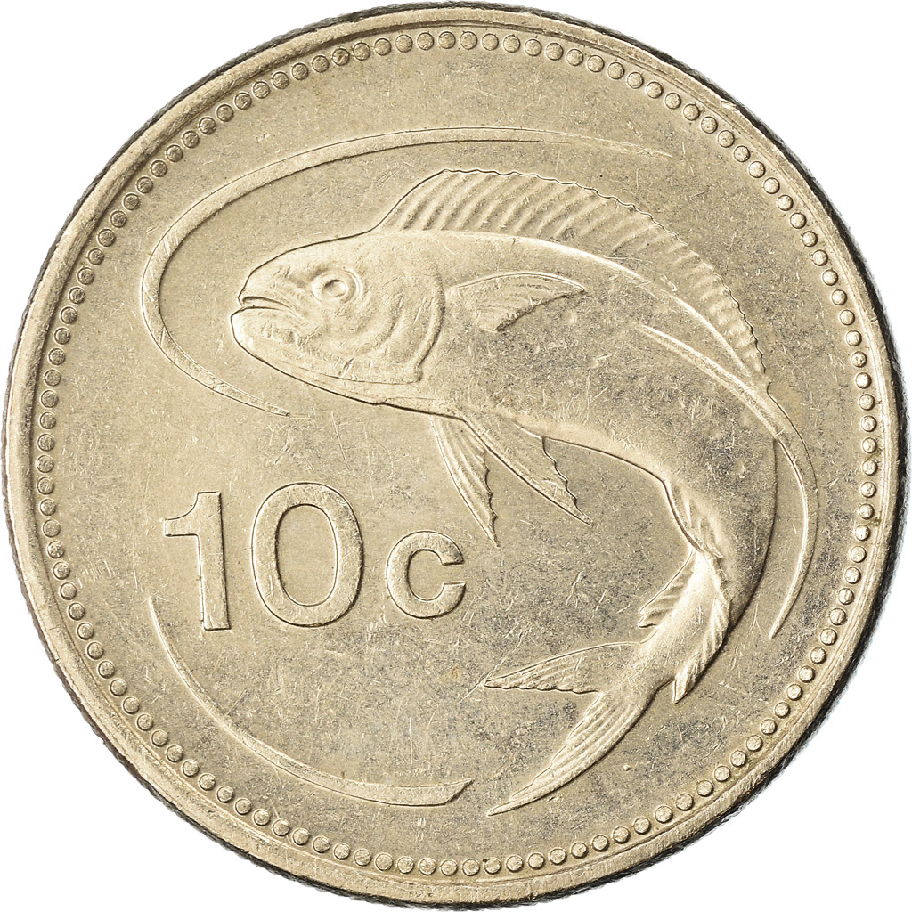 Moneda, Malta, 10 Cents, 1998, MBC, Cobre - níquel, KM:96