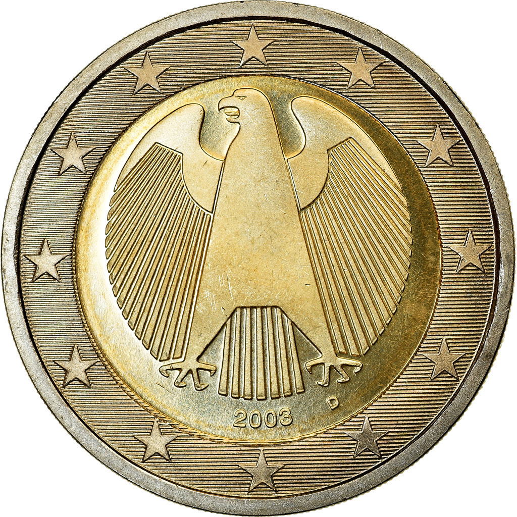 Bundesrepublik Deutschland, 2 Euro, 2003, UNZ, Bi-Metallic, KM:214