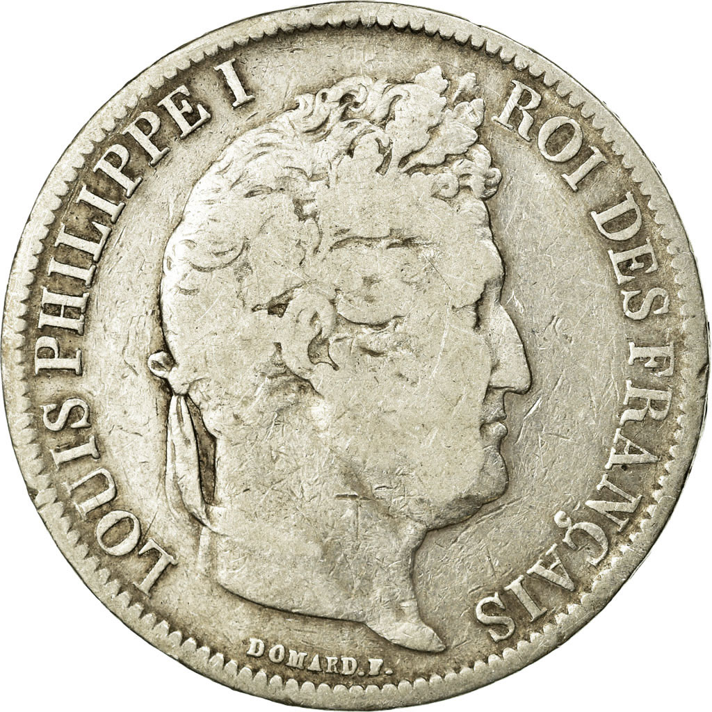 Coin, France, Louis-Philippe, 5 Francs, 1831, Strasbourg, , Silver