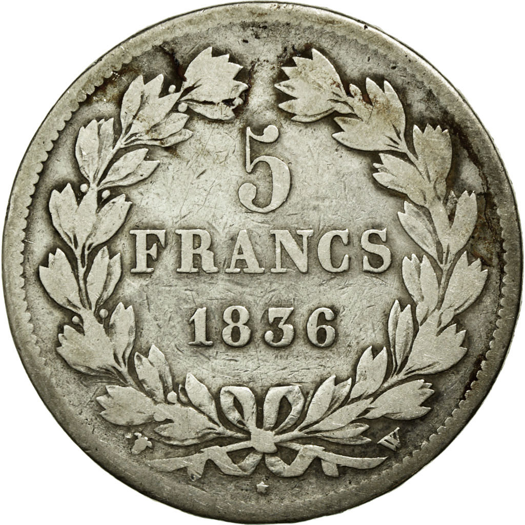 Coin, France, Louis-Philippe, 5 Francs, 1836, Lille, , Silver