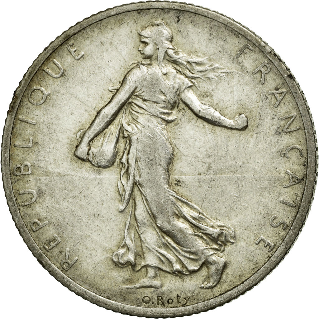 Coin, France, Semeuse, 2 Francs, 1912, , Silver, KM:845.1, Gadoury:532