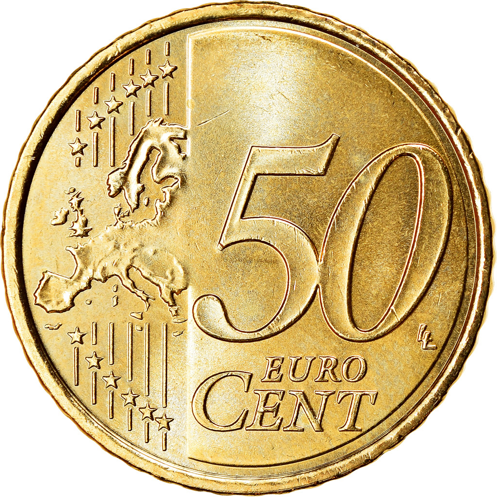 Spanien, 50 Euro Cent, 2010, UNZ, Messing, KM:1149