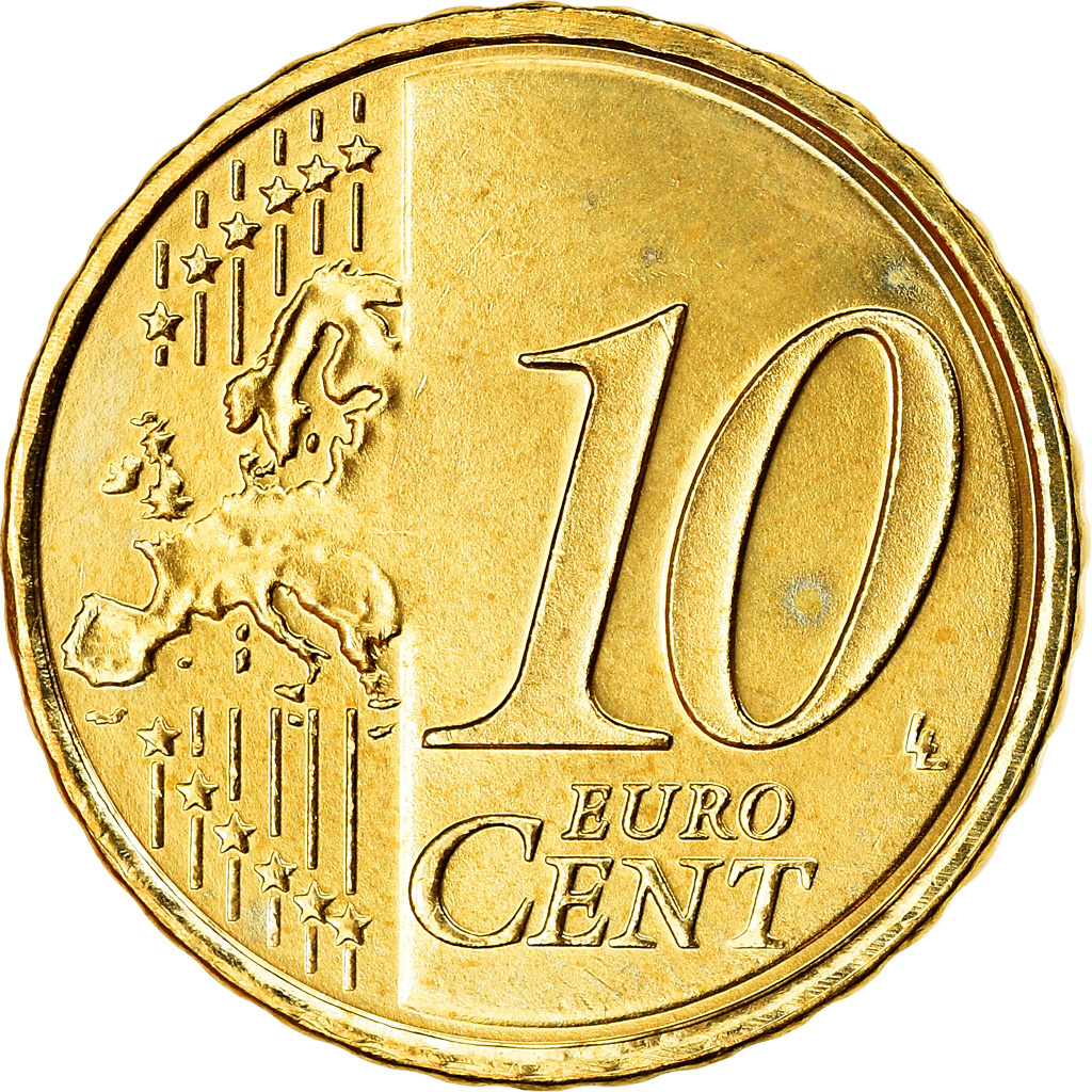 Niederlande, 10 Euro Cent, 2011, VZ, Messing, KM:268