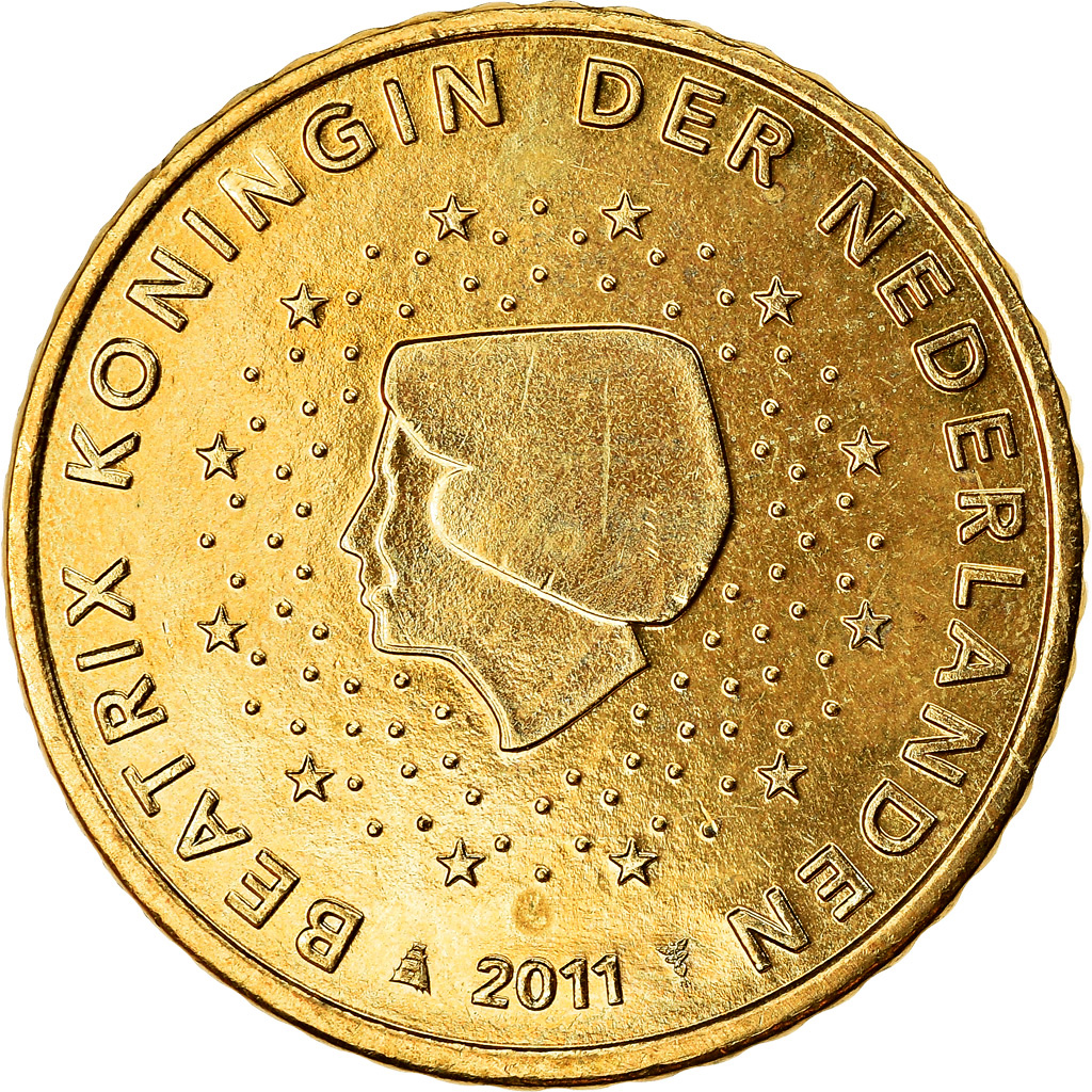 Niederlande, 50 Euro Cent, 2011, VZ, Messing, KM:270