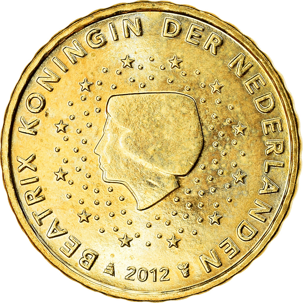 Niederlande, 10 Euro Cent, 2012, VZ, Messing, KM:268