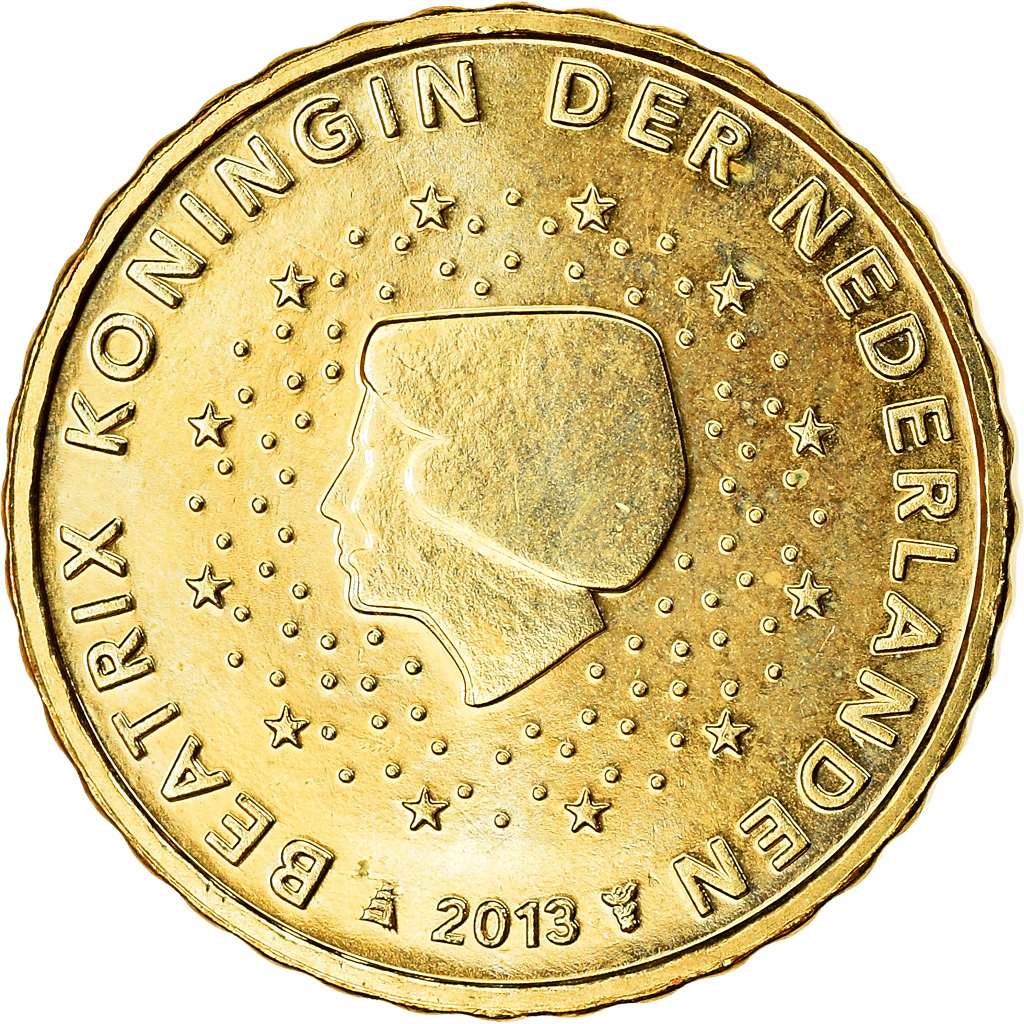 [#765587] Niederlande, 10 Euro Cent, 2013, VZ, Messing, KM:268