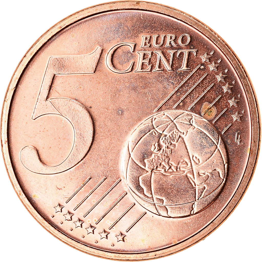Niederlande, 5 Euro Cent, 2016, VZ, Copper Plated Steel