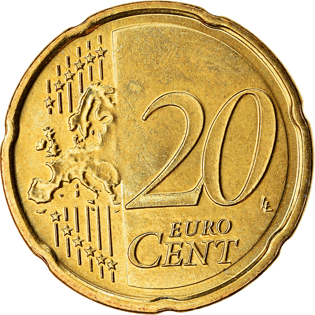 Niederlande, 20 Euro Cent, 2014, VZ, Messing