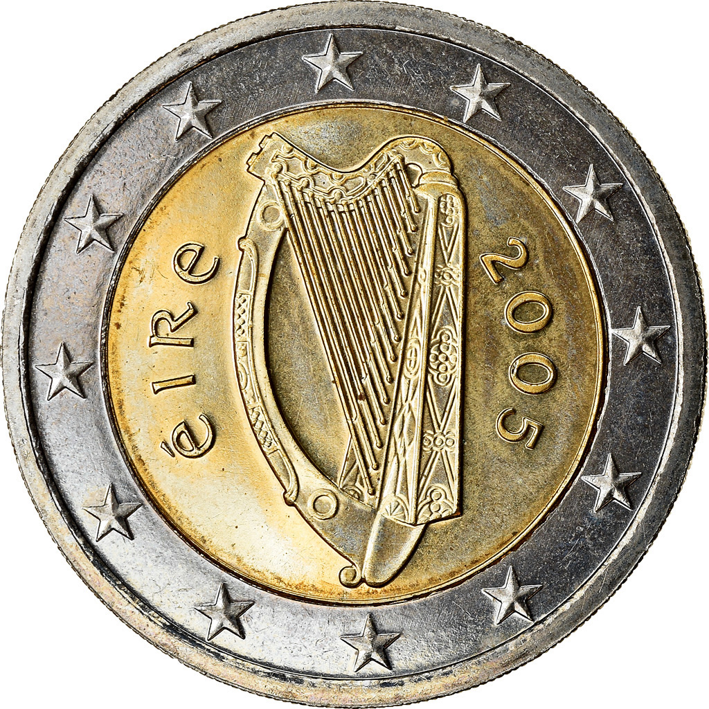 IRELAND REPUBLIC, 2 Euro, 2005, UNZ, Bi-Metallic, KM:39