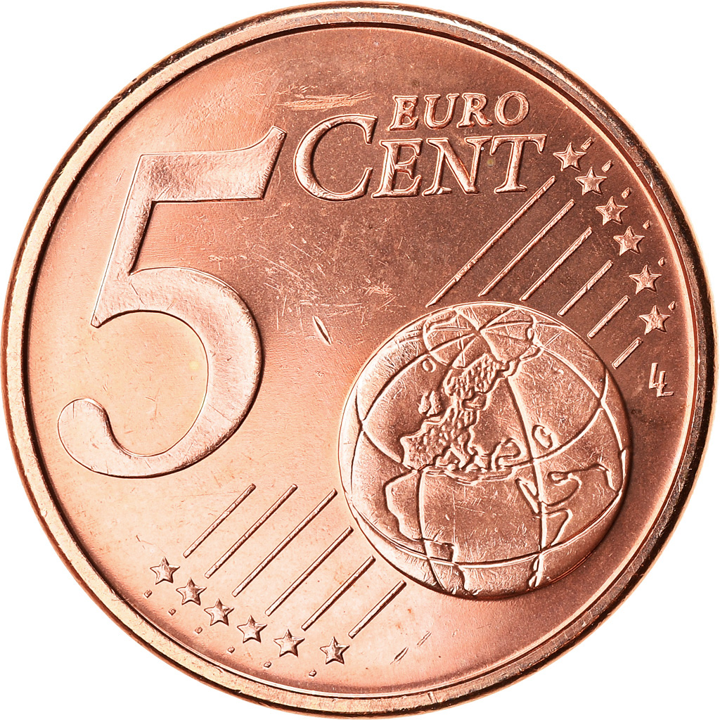 [#766338] Griechenland, 5 Euro Cent, 2016, UNZ+, Copper Plated Steel
