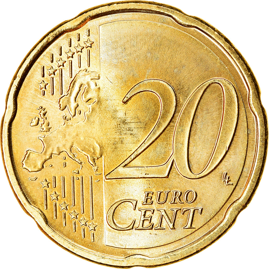 Österreich, 20 Euro Cent, 2011, UNZ, Messing, KM:3140