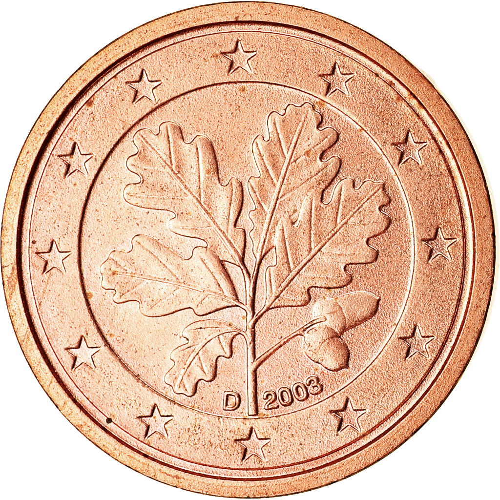 [#766619] Bundesrepublik Deutschland, Euro Cent, 2003, UNZ, Copper Plated Steel,