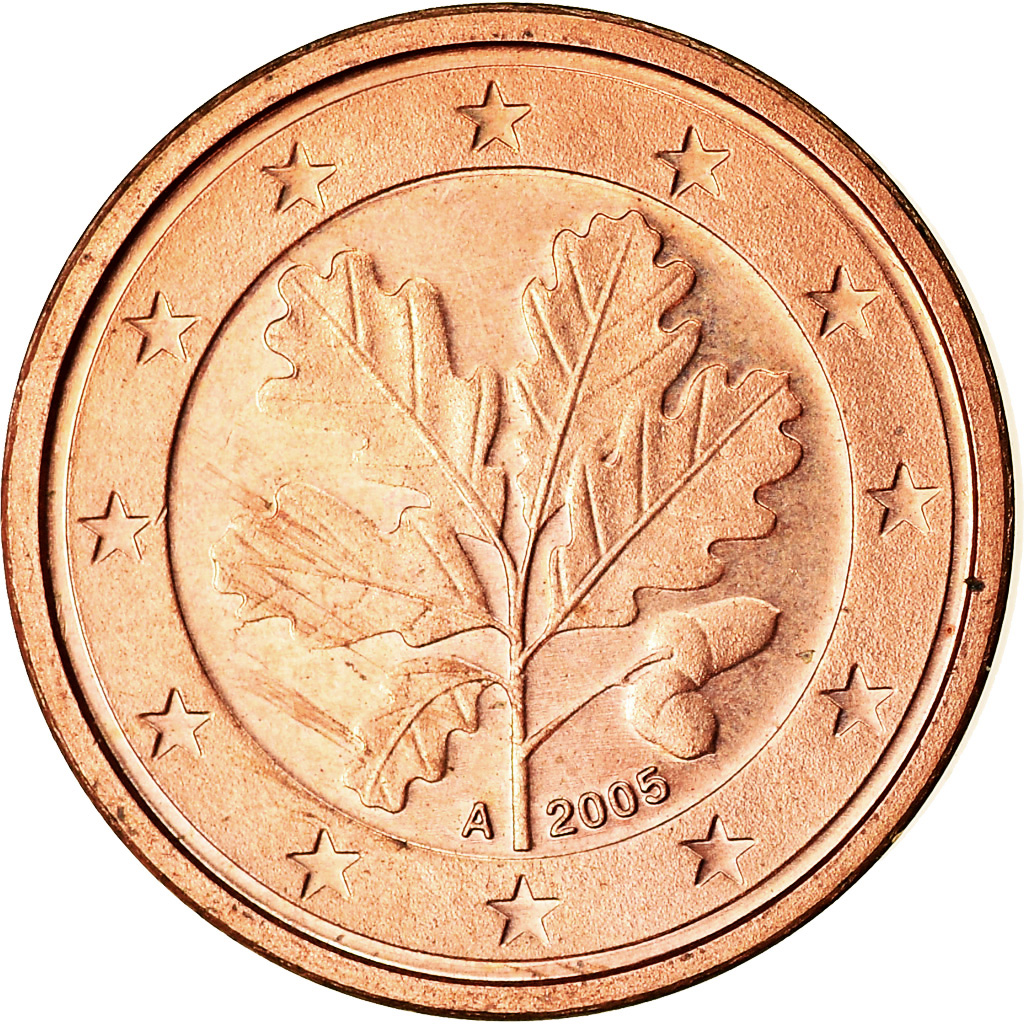 [#766691] Bundesrepublik Deutschland, Euro Cent, 2005, UNZ, Copper Plated Steel,