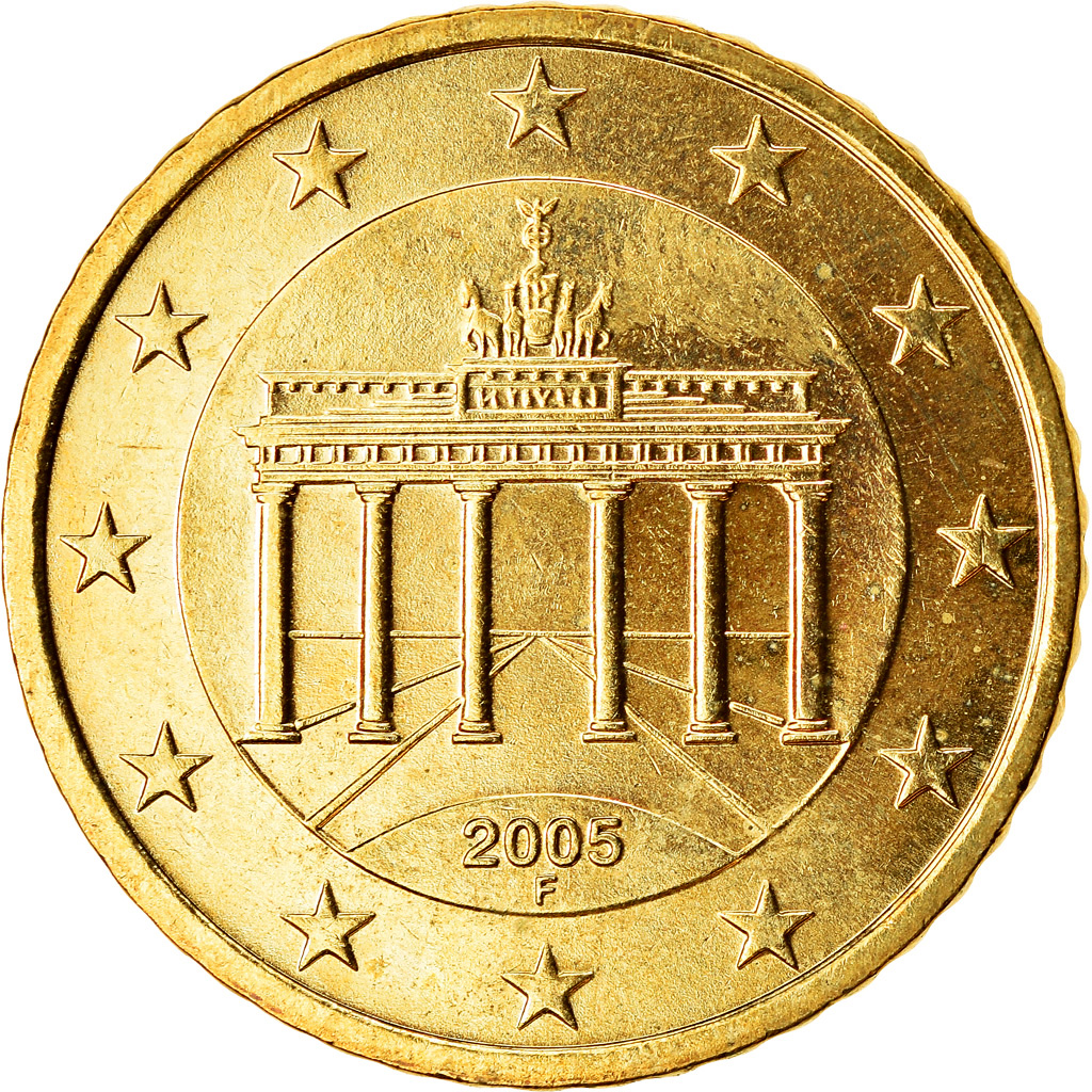 [#766712] Bundesrepublik Deutschland, 50 Euro Cent, 2005, UNZ, Messing, KM:212