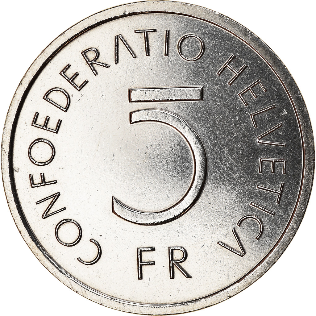 Coin, Switzerland, Bataille de Morat, 5 Francs, 1976, , Copper-nickel