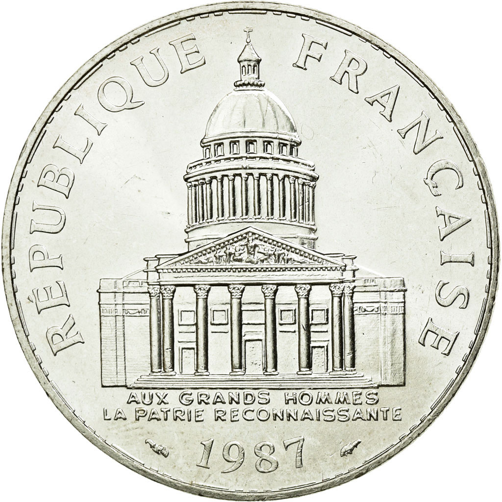 Coin, France, Panthéon, 100 Francs, 1987, Paris, , Silver, KM:951.1