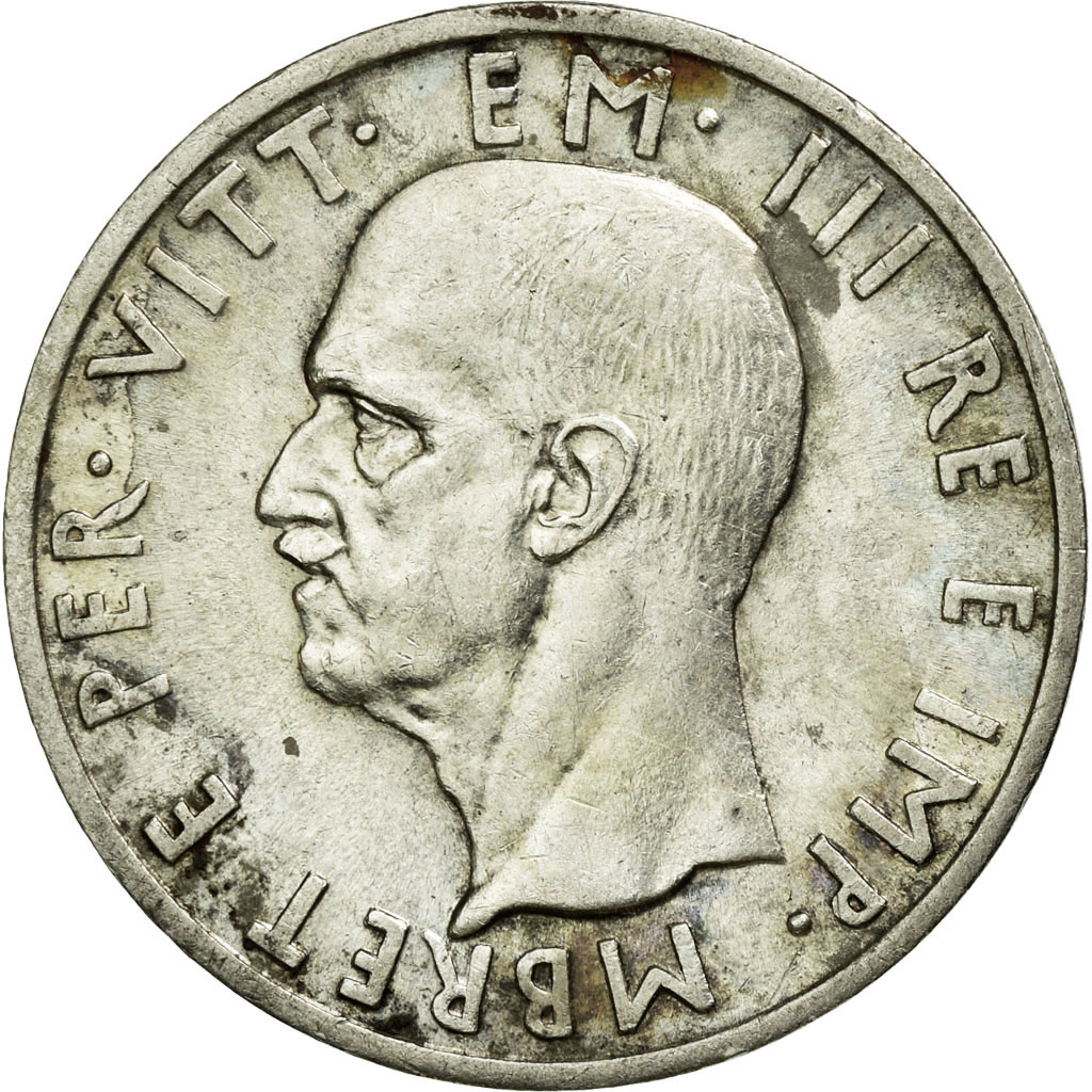 Coin, Albania, 5 Lek, 1939, Rome, , Silver, KM:33