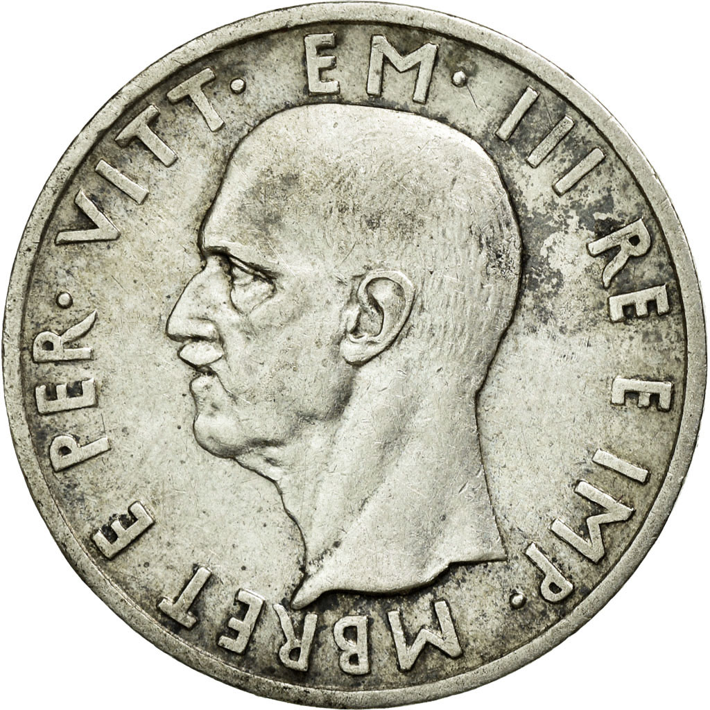 Coin, Albania, Vittorio Emanuele III, 5 Lek, 1939, Rome, , Silver