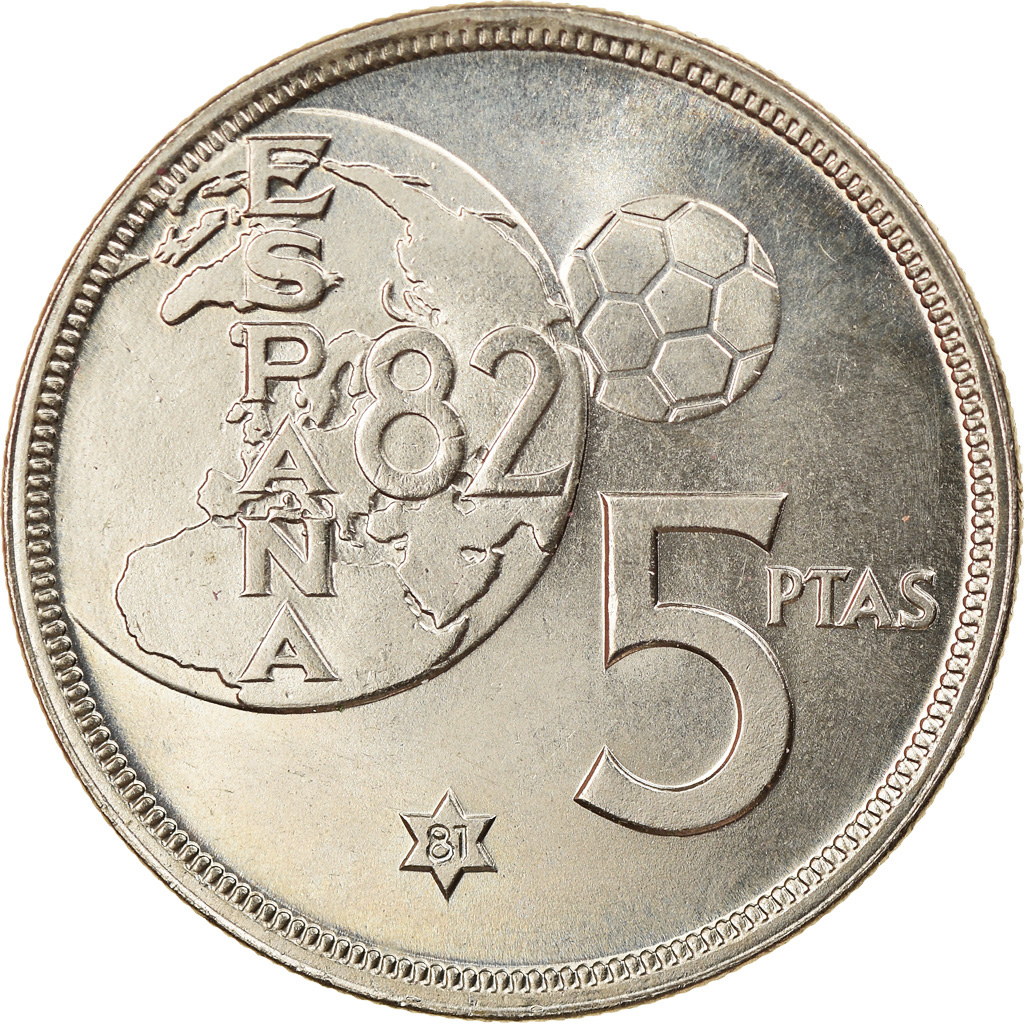 Moneda, España, Juan Carlos I, 5 Pesetas, 1981, EBC, Cobre - níquel, KM:817