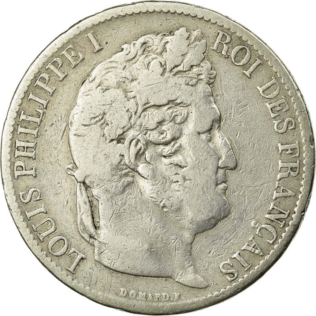 Coin, France, Louis-Philippe, 5 Francs, 1831, Bordeaux, , Silver