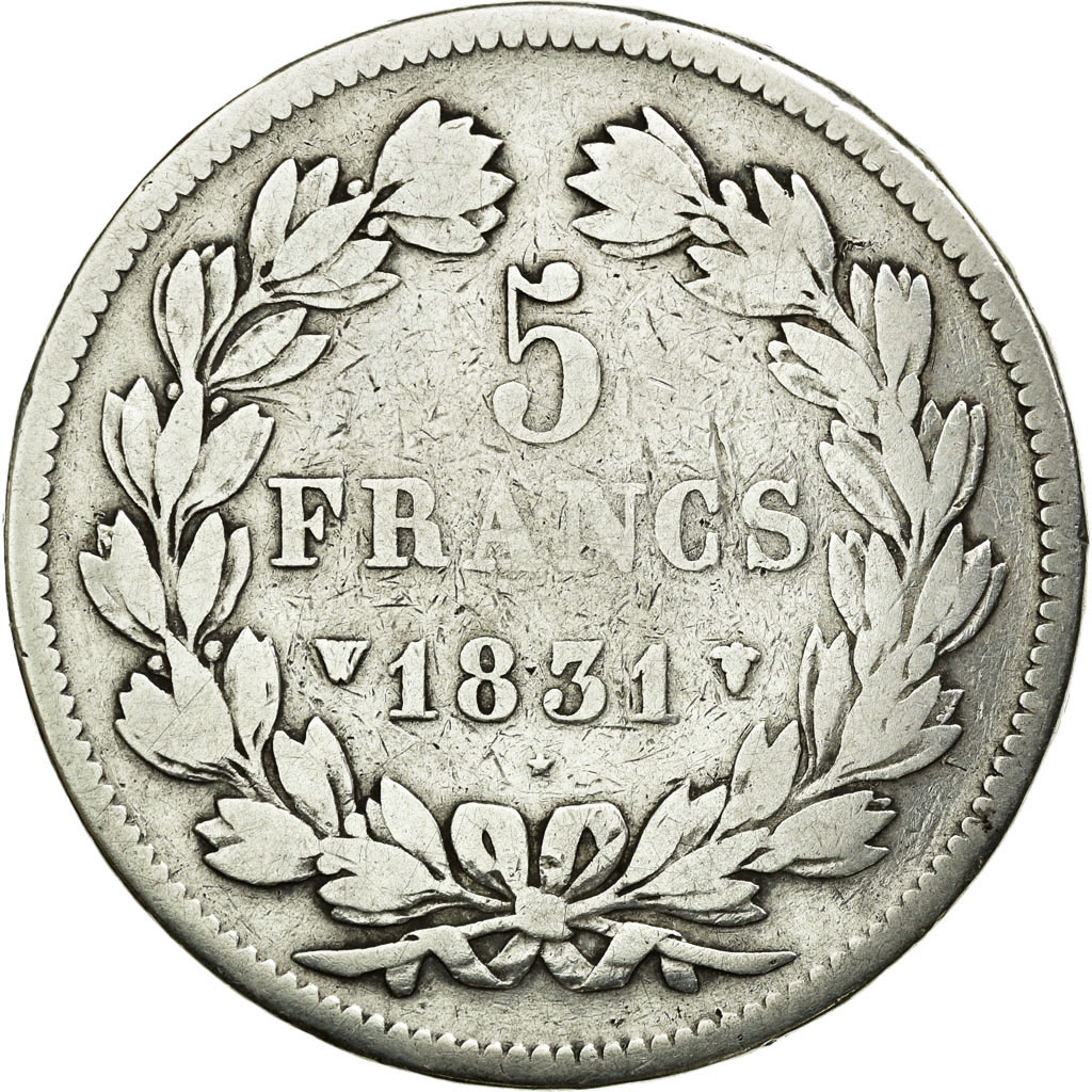 Coin, France, Louis-Philippe, 5 Francs, 1831, Lille, , Silver