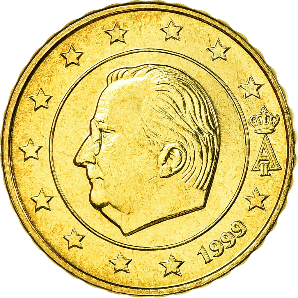 Belgien, 10 Euro Cent, 1999, VZ, Messing, KM:227