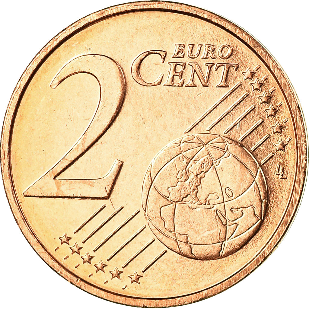 Luxemburg, 2 Euro Cent, 2012, UNZ, Copper Plated Steel, KM:76