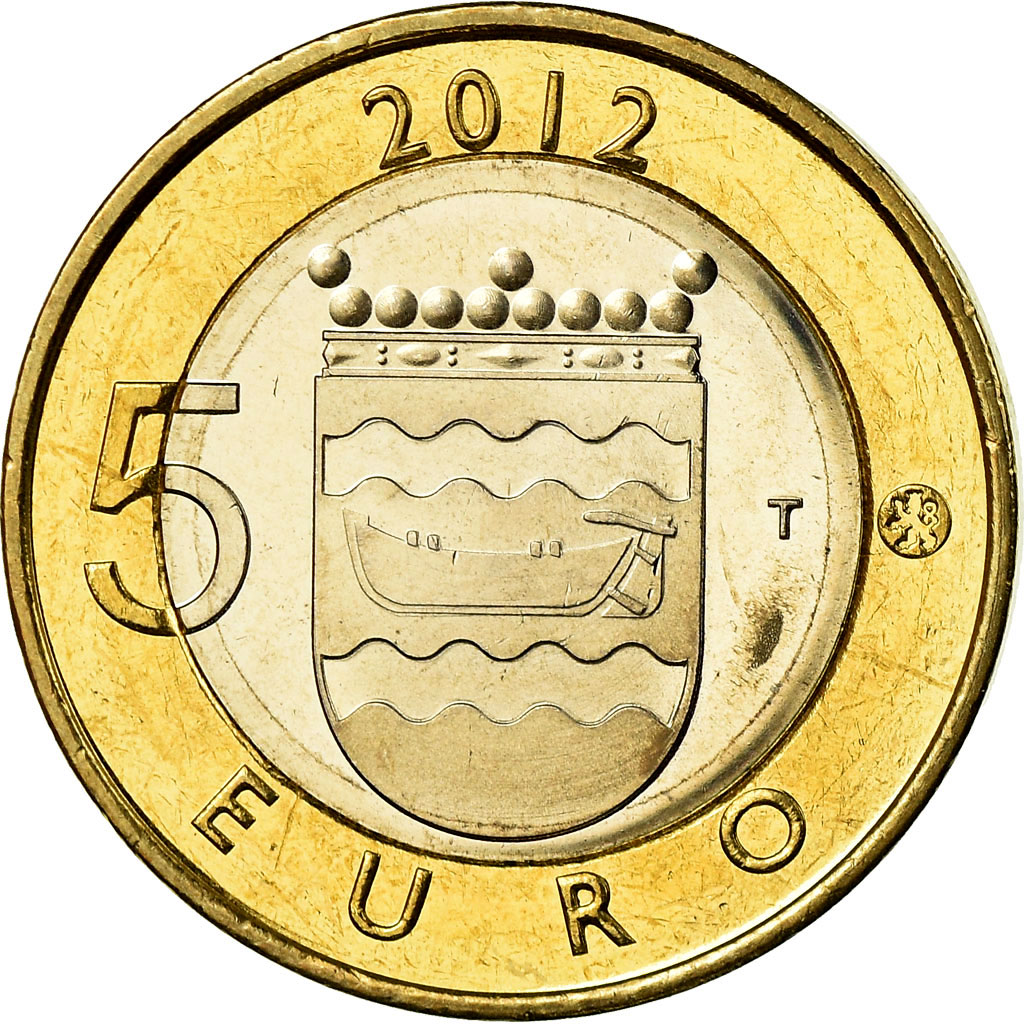 Finnland, 5 Euro, Uusimaa, 2012, VZ, Bi-Metallic, KM:191