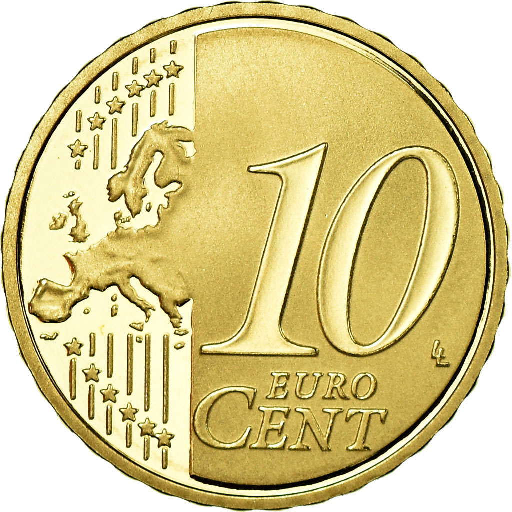 Frankreich, 10 Euro Cent, 2016, BE, STGL, Messing, KM:New