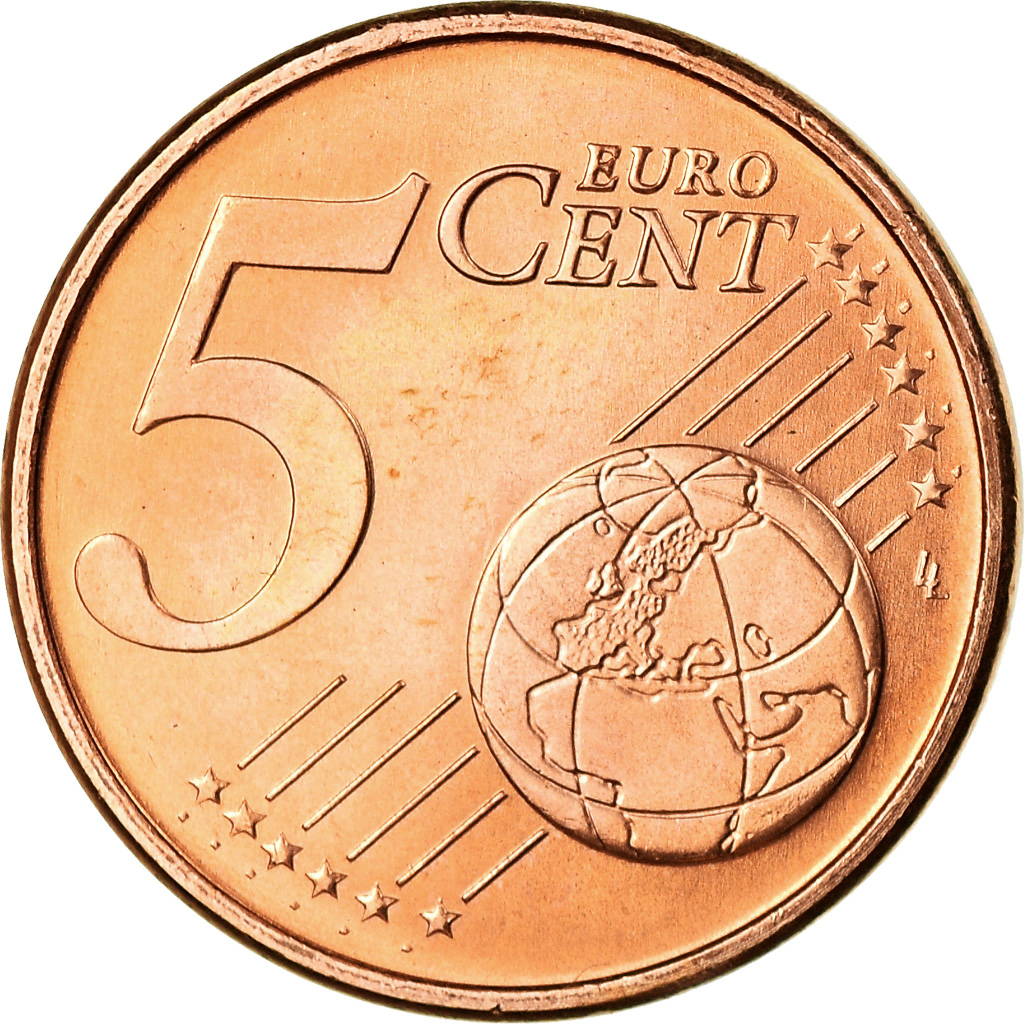 Portugal, 5 Euro Cent, 2005, VZ, Copper Plated Steel, KM:742