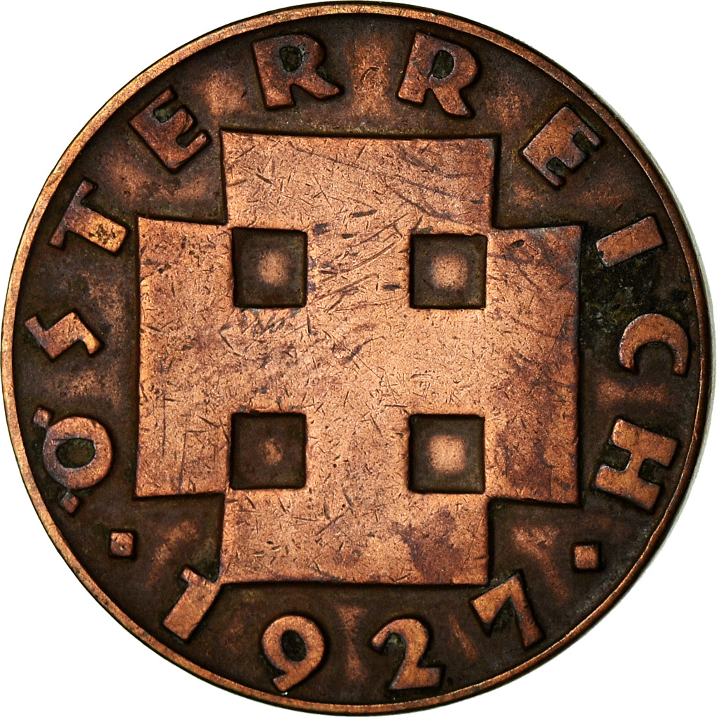 Münze, Österreich, 2 Groschen, 1927, SS, Bronze, KM:2837