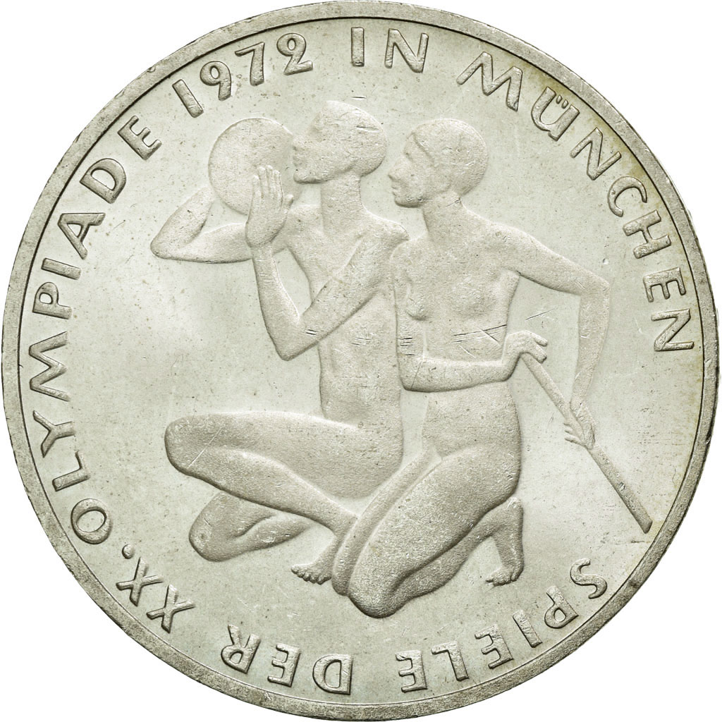 Coin, GERMANY - FEDERAL REPUBLIC, 10 Mark, 1972, Stuttgart, , Silver