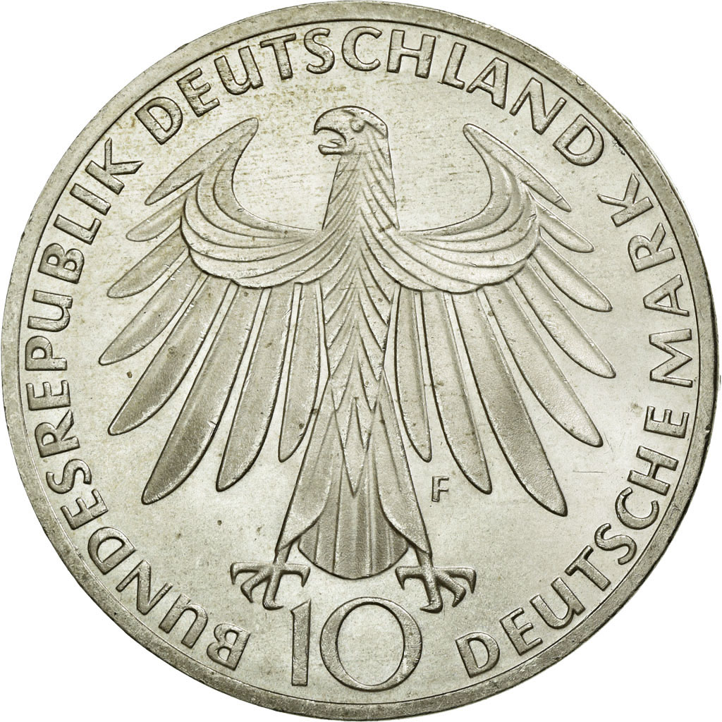 Coin, GERMANY - FEDERAL REPUBLIC, 10 Mark, 1972, Stuttgart, , Silver
