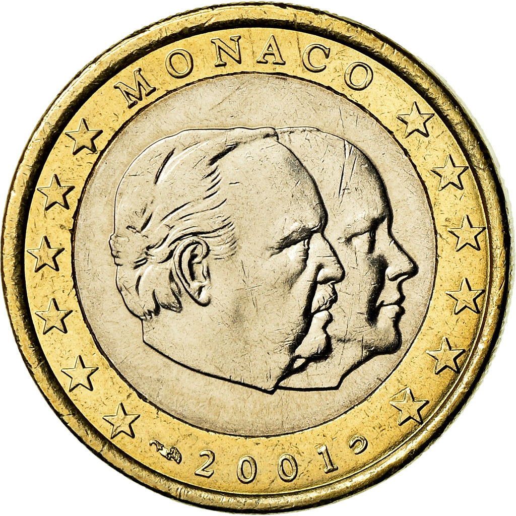 Monaco, Euro, 2001, , Bi-Metallic, Gadoury:MC178, KM:173