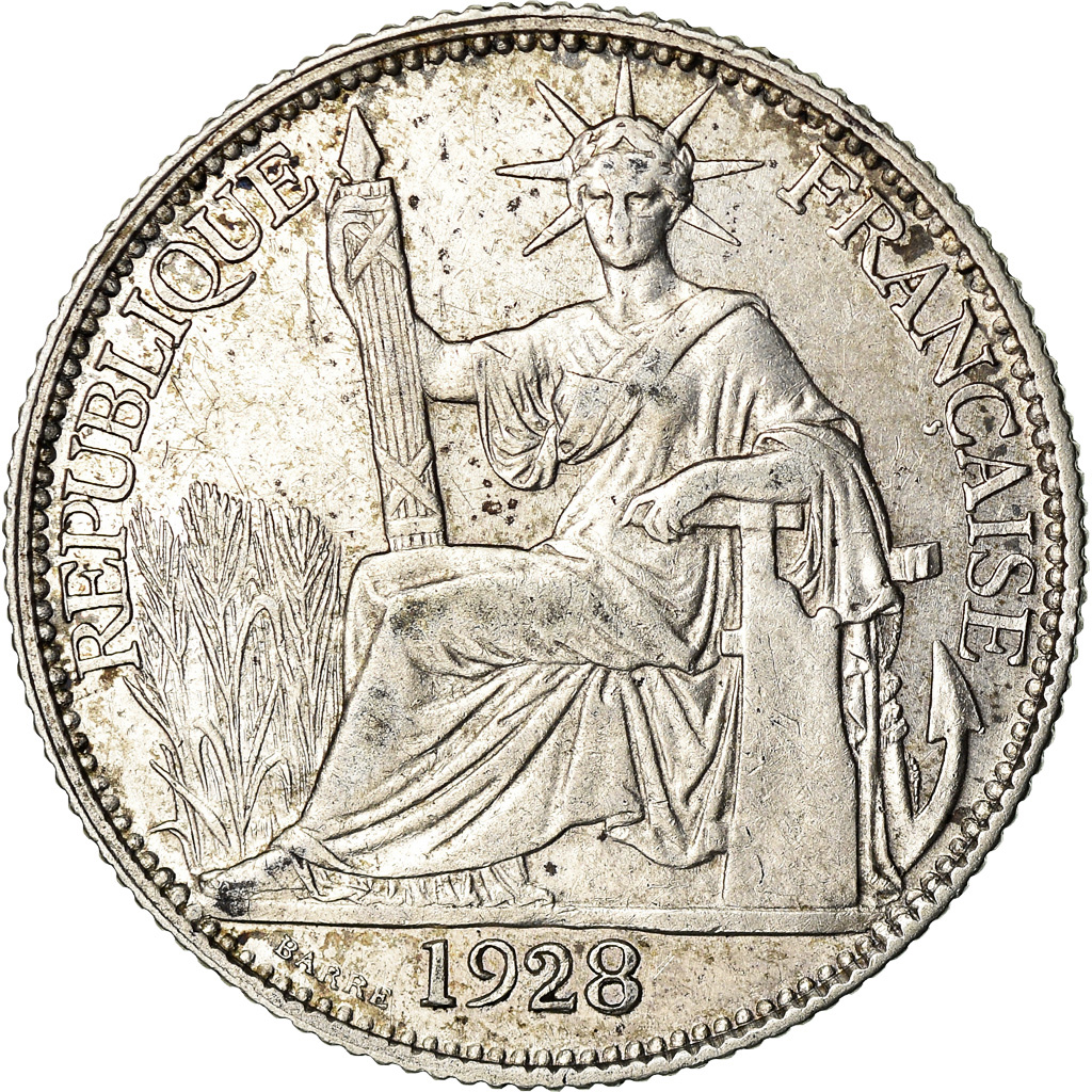 Coin, FRENCH INDO-CHINA, 20 Cents, 1928, Paris, , Silver, KM:17.1