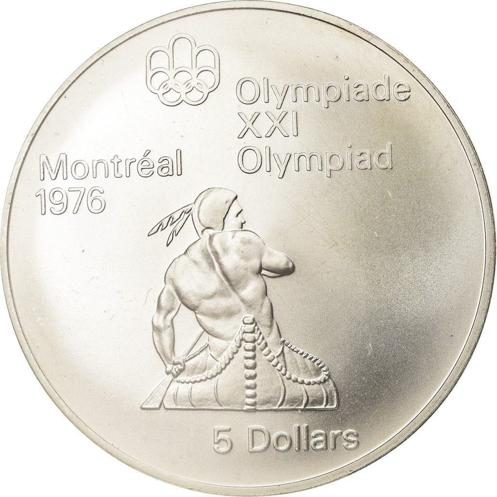 Coin, Canada, Elizabeth II, 5 Dollars, 1974, Royal Canadian Mint, Ottawa, FDC